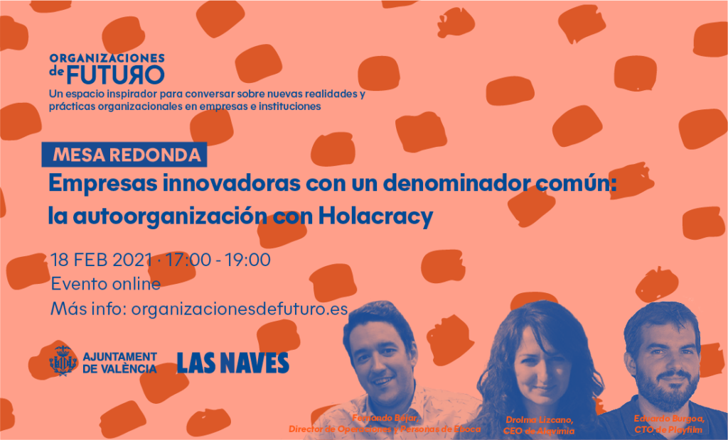 Cartel de la mesa redonda Empresas Innovadoras con un denominador común