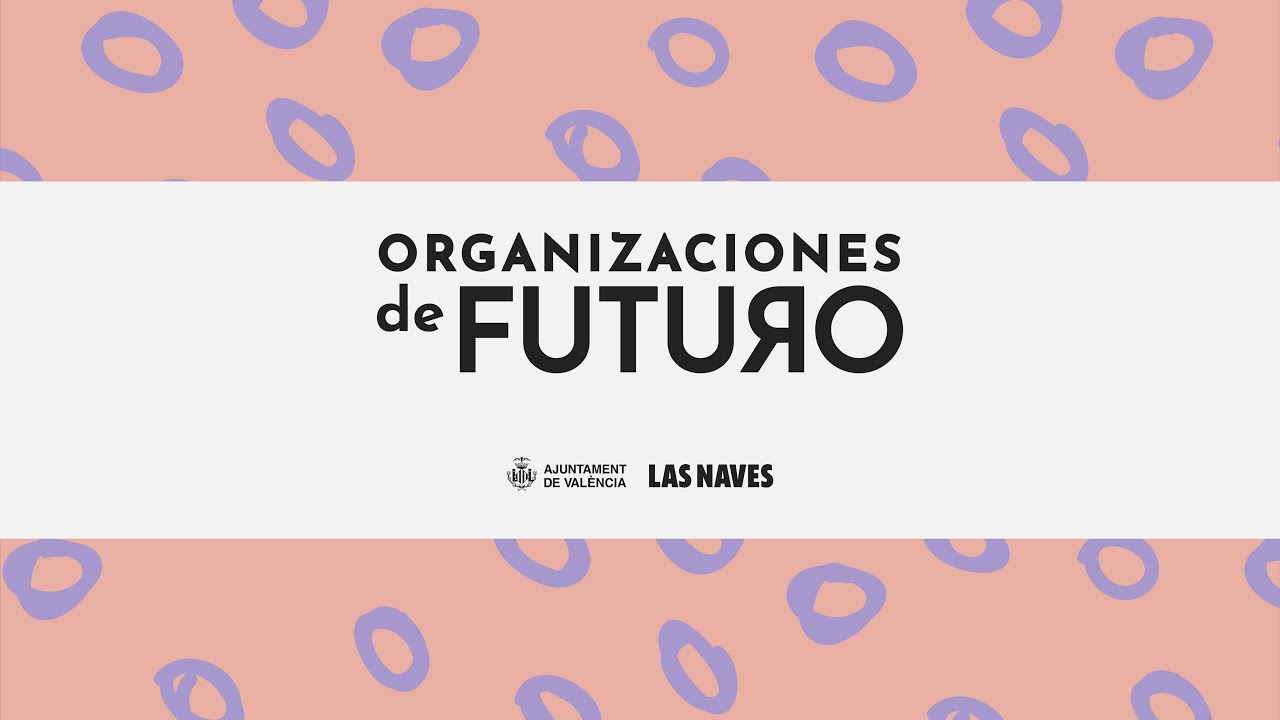 Cartel con el logotipo de Organizaciones de Futuro usado para su presentación